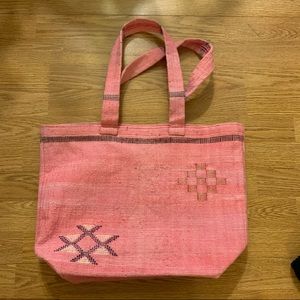 UO Embroidered Cactus Tote Bag